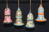 Set of 4 Large Fair Trade Hand-Painted Christmas Hanging Bells