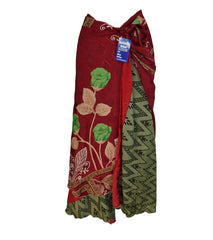 Sari Silk Wrap Skirt 2XL 72"