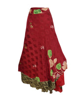 Sari Silk Wrap Skirt 2XL 72"