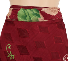 Sari Silk Wrap Skirt 2XL 72"