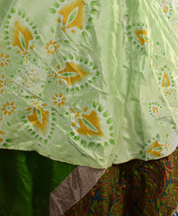 Sari Silk Wrap Skirt 2XL 72"