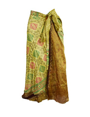 Sari Silk Wrap Skirt 2XL 72"