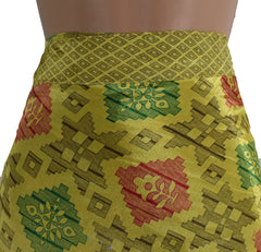 Sari Silk Wrap Skirt 2XL 72"