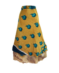 Sari Silk Wrap Skirt 2XL 70"