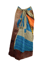 Sari Silk Wrap Skirt 2XL 70"