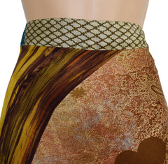 Sari Silk Wrap Skirt 2XL 70"