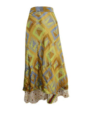 Sari Silk Wrap Skirt 2XL 70"