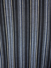 Striped Cotton Collarless Shirt