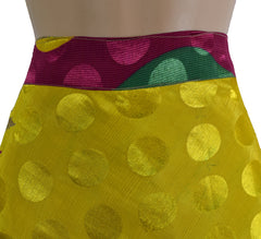 Knee Length Sari Silk Wrap Skirt 60"