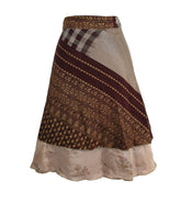 Knee Length Sari Silk Wrap Skirt 60"