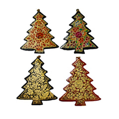 Christmas Festive Tree Bauble Set of 4
