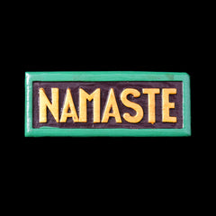 Small Wooden Namaste Wall Sign