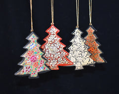 Christmas Festive Tree Bauble Set of 4