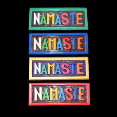 Small Wooden Namaste Wall Sign