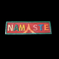 Large Wooden Namaste Wall Sign