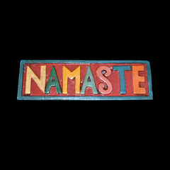 Large Wooden Namaste Wall Sign
