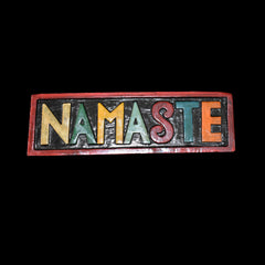 Large Wooden Namaste Wall Sign