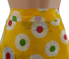 Knee Length Sari Silk Wrap Skirt 48"