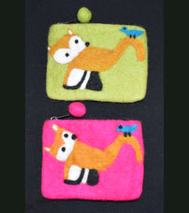 Felt Purse - Fox & Bird
