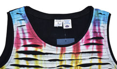 Tie Dye Razor Cut Flower Dress