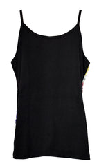 Tie Dye Razor Cut Vest Top - Plus Size