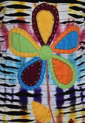 Tie Dye Razor Cut Vest Top - Plus Size