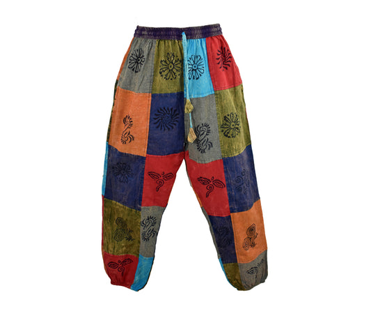 Patchwork Printed Hippy Trousers