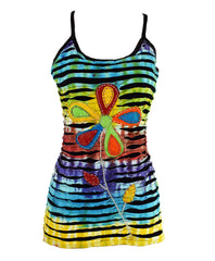 Tie Dye Razor Cut Vest Top