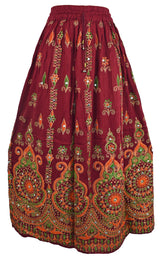 Printed Rayon Indian Skirt