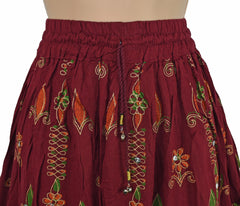 Printed Rayon Indian Skirt