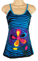 Floral Razor Cut Vest Top