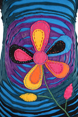 Floral Razor Cut Vest Top