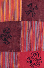 Patchwork Printed Long Sleeve Shirt