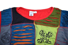 Patchwork Printed Top