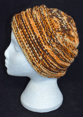 Ribbed Knitted Wool Beanie