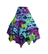 Tie Dye Pixie Hem Skirt