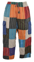 Striped Patchwork Trousers