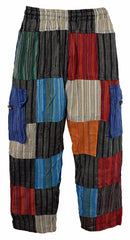 Striped Patchwork Trousers