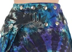Tie Dye Popper Miniskirt