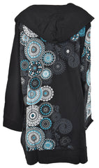 Cowl Neck Hooded Top XS