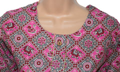 Long Printed Cotton Kurta