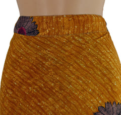 Sari Silk Wrap Skirt 2XL 70"