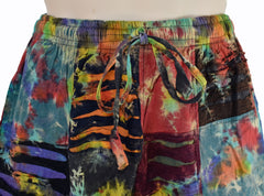 Razor Cut Tie Dye Cargo Trousers