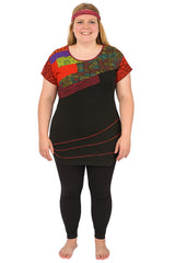 Printed Cap Sleeve Top