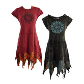 Pixie Hem Stonewashed Hooded Dress