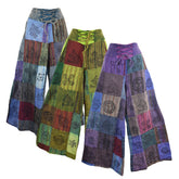 Patchwork Printed Wide Leg trousers