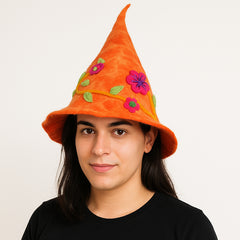 Flower Cone Felt Hat