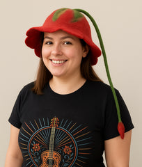 Felt Flower Hat