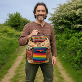 Woven Cotton Rice Sack Back Pack