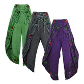 Embroidered Fisherman Style Trousers